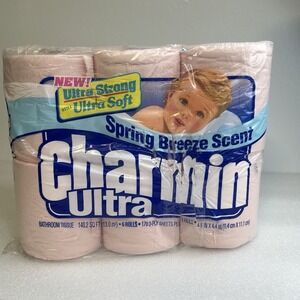 1996 Charmin Ultra Strong Ultra Soft‎ Spring Breeze Scent 2-PLY Toliet Paper